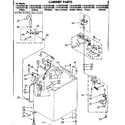 Kenmore 11082392700 cabinet parts diagram