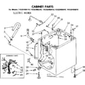 Kenmore 11082406610 cabinet parts diagram