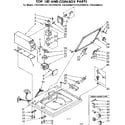 Kenmore 11082406610 top lid and coin box parts diagram