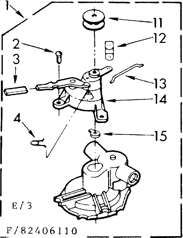 Kenmore 11082406210 water pump parts diagram
