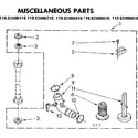 Kenmore 11082406610 miscellaneous parts diagram