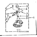 Kenmore 11082441200 water pump parts diagram