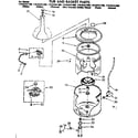 Kenmore 11082441200 tub and basket parts diagram