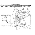 Kenmore 11082441200 cabinet parts diagram