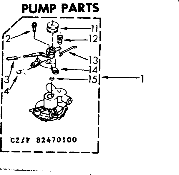 Kenmore 11082470600 pump parts diagram