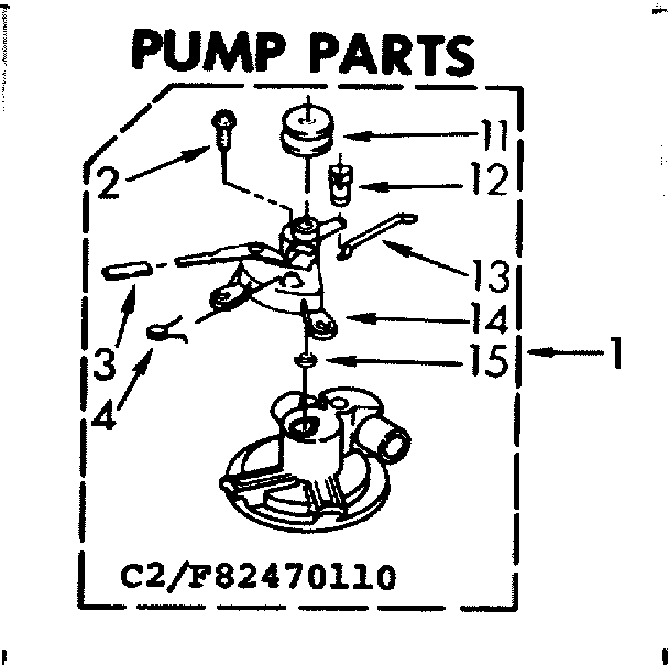 Kenmore 11082470810 pump parts diagram