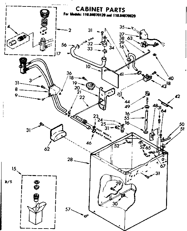 Kenmore 11084070120 cabinet parts diagram