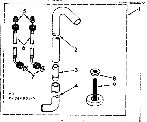 Kenmore 11084090800 water system diagram