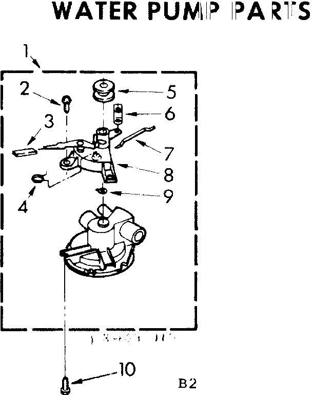 Kenmore 11084090110 waterpump parts diagram