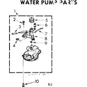 Kenmore 11084090110 waterpump parts diagram