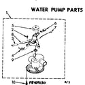 Kenmore 11084090830 water pump parts diagram
