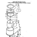 Kenmore 11084090830 tub and basket parts diagram