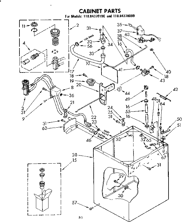 Kenmore 11084370800 cabinet parts diagram