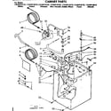 Kenmore 11084416410 cabinet parts diagram