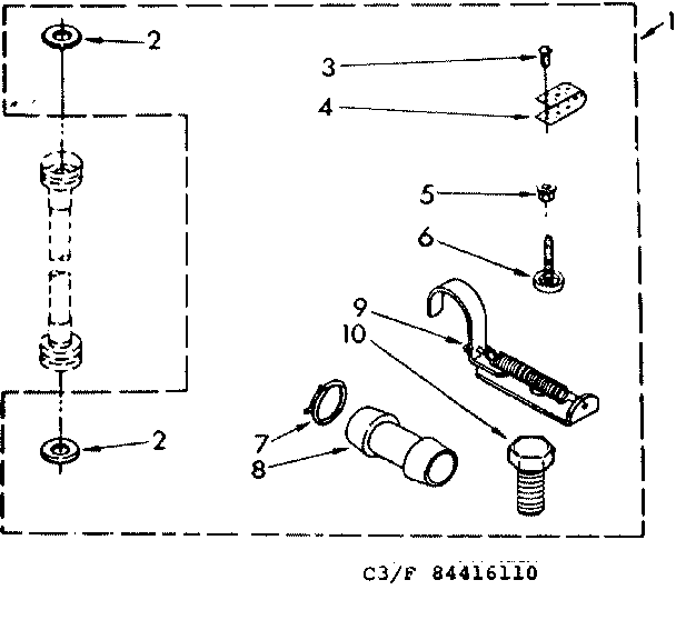 Kenmore 11084416610 miscellaneous parts diagram