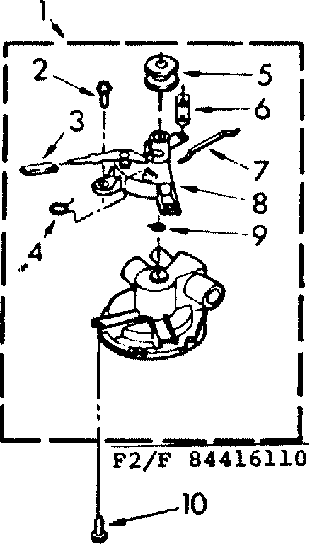 Kenmore 11084416610 water pump parts diagram