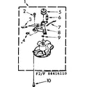 Kenmore 11084416410 water pump parts diagram