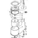 Kenmore 11084416410 tub and basket parts diagram