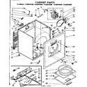 Kenmore 11086070400 cabinet parts diagram