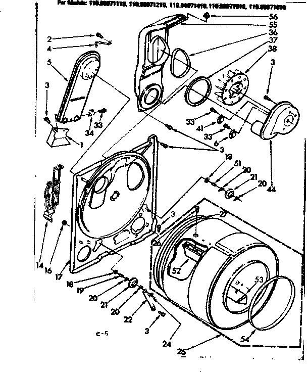 Kenmore 11086071210 bulkhead asm diagram