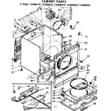 Kenmore 11086082820 cabinet parts diagram