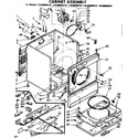 Kenmore 11086094110 cabinet assembly diagram