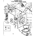 Kenmore 11086160100 cabinet parts diagram