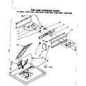 Kenmore 11086173100 top and console parts diagram