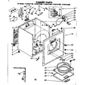 Kenmore 11086181600 cabinet parts diagram