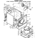 Kenmore 11086182600 cabinet parts diagram