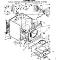Kenmore 11086273400 cabinet parts diagram