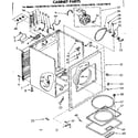 Kenmore 11087370210 cabinet parts diagram