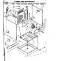 Kenmore 11086379710 cabinet and motor parts diagram