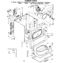 Kenmore 11086381810 cabinet parts diagram