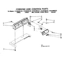 Kenmore 11086406120 console and control parts diagram