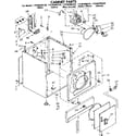 Kenmore 11086406120 cabinet parts diagram