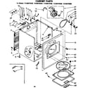 Kenmore 11086470400 cabinet parts diagram