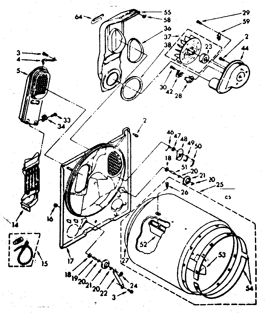 Kenmore 11086471800 bulkhead parts diagram