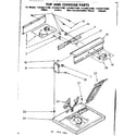 Kenmore 11086571100 top and console parts diagram
