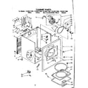 Kenmore 11086571100 cabinet parts diagram