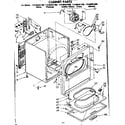 Kenmore 11086581600 cabinet parts diagram