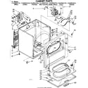 Kenmore 11086582210 cabinet parts diagram