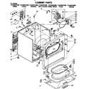 Kenmore 11086592800 cabinet parts diagram
