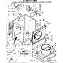 Kenmore 11087082200 cabinet parts diagram