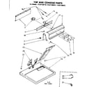 Sears 11087160110 top and console parts diagram