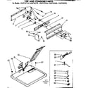 Sears 11087181610 top and console parts diagram