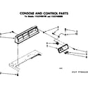 Sears 11087406100 console and control parts diagram