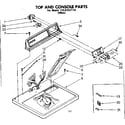 Sears 11087557110 top and console parts diagram