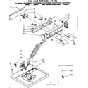 Sears 11087570310 top and console parts diagram