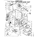 Kenmore 11087576600 cabinet parts diagram